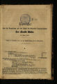 Bericht über die Verwaltung und den Stand der Gemeinde-Angelegenheiten der Stadt Köln / 1858
