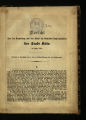 Bericht über die Verwaltung und den Stand der Gemeinde-Angelegenheiten der Stadt Köln / 1860