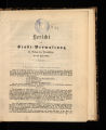 Bericht der Stadt-Verwaltung bei Vorlage des Voranschlags / 1864
