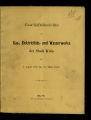 Geschäftsberichte der Gas-, Elektricitäts- und Wasserwerke der Stadt Köln / 1891