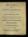 Recueil des actes de la Préfecture du Département de la Roer / 1805/06