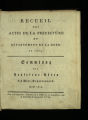 Recueil des actes de la Préfecture du Département de la Roer / 1809