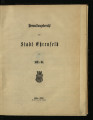 Verwaltungsbericht der Stadt Ehrenfeld 1885/86