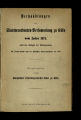 Verhandlungen der Stadtverordneten-Versammlung zu Köln / 1872
