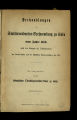 Verhandlungen der Stadtverordneten-Versammlung zu Köln / 1873