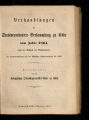 Verhandlungen der Stadtverordneten-Versammlung zu Köln / 1864
