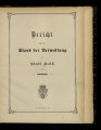 Bericht über den Stand der Verwaltung der Stadt Kalk / 1884/85