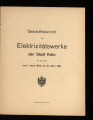 Geschäftsbericht der Elektrizitätswerke der Stadt Köln / 1920