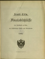 Finalabschlüsse der Stadtkasse zu Cöln, der selbständigen Kassen und Nebenfonds / 1906