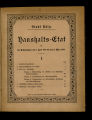 Haushalts-Etat der Stadt Köln / 1888
