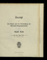 Bericht über den Stand und die Verwaltung der Gemeinde-Angelegenheiten der Stadt Kalk / 1901