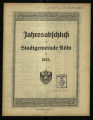 Jahresabschluß der Stadtgemeinde Köln / 1923