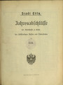 Jahresabschlüsse der Stadtkasse zu Cöln, der selbständigen Kassen und Nebenfonds / 1911