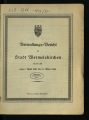 Verwaltungsbericht der Stadt Wermelskirchen / 1927