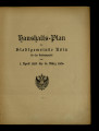 Haushalts-Plan der Sadtgemeinde Köln / 1925