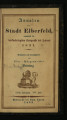 Annalen der Stadt Elberfeld / XVIII. Jahrgang 1831, Heft XVI