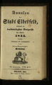 Annalen der Stadt Elberfeld / XX. Jahrgang 1833, Heft XVIII