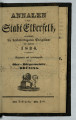 Annalen der Stadt Elberfeld / XXI. Jahrgang 1834, Heft XIX