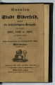 Annalen der Stadt Elberfeld / XXII/XXIV. Jahrgang 1835/37, Heft XX