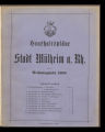 Haupt-Haushaltsplan der Stadt Mülheim am Rhein für das Rechnungsjahr / 1899