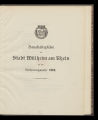 Haushaltspläne der Stadt Mülheim am Rhein für das Rechnungsjahr / 1910