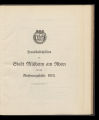 Haushaltspläne der Stadt Mülheim am Rhein für das Rechnungsjahr / 1913 (unvollständig)