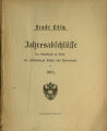 Jahresabschlüsse der Stadtkasse zu Cöln, der selbständigen Kassen und Nebenfonds / 1915