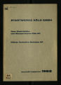 Geschäftsbericht / 1962