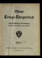 Cölner Kriegs-Bürgerbuch / Nachtrag 1-4 (1916)