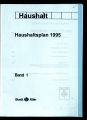 Haushaltsplan / 1995,1