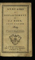 Annuaire du Département de La Roër / 1809