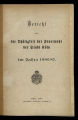 Bericht über die Thätigkeit der Feuerwehr der Stadt Köln / 1886/87