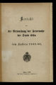 Bericht über die Verwaltung der Feuerwehr der Stadt Köln / 1885/86