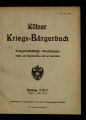 Kölner Kriegs-Bürgerbuch / Nachtrag 29-32 (1919)