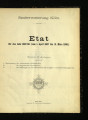 Etat / 1887/88