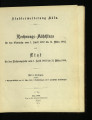 Rechnungs-Abschluss und Etat / 1882/83
