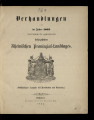Verhandlungen des im Jahre 1862 versammelt gewesenen sechszehnten Rheinischen Provinzial-Landtages...