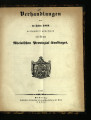 Verhandlungen des im Jahre 1854 versammelt gewesenen elften Rheinischen Provinzial-Landtages /...