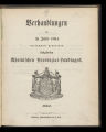 Verhandlungen des im Jahre 1864 versammelt gewesenen siebzehnten Rheinischen Provinzial-Landtages...