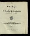 Verhandlungen des 43. Rheinischen Provinziallandtags / 43.1903