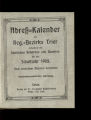 Adreß-Kalender des Regierungs-Bezirks Trier / 103. Jahrgang 1908