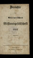 Berichte der Rheinischen Missions-Gesellschaft / 9.1852
