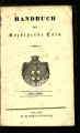 Handbuch der Erzdiöcese Cöln / 3.1833