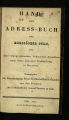 Hand- und Adress-Buch der Erzdiöcese Cöln / 1827
