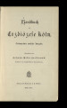 Handbuch der Erzdiözese Köln / 17.1895