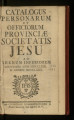 Catalogus personarum et officiorum Provinciae Societatis Jesu ad Rhenum Inferiorem