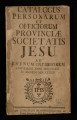 Catalogus personarum et officiorum Provinciae Societatis Jesu ad Rhenum Inferiorem