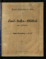 Final-Kassen-Abschluß / 1879/80