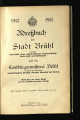 Adreßbuch der Stadt Brühl und der Landbürgermeisterei Brühl / 1912/13