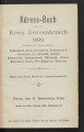 Adress-Buch für den Kreis Grevenbroich / 1899